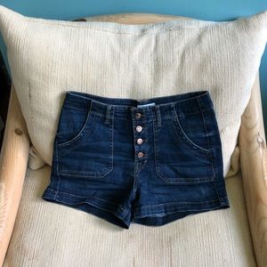 High-Waisted Denim Jean Shorts